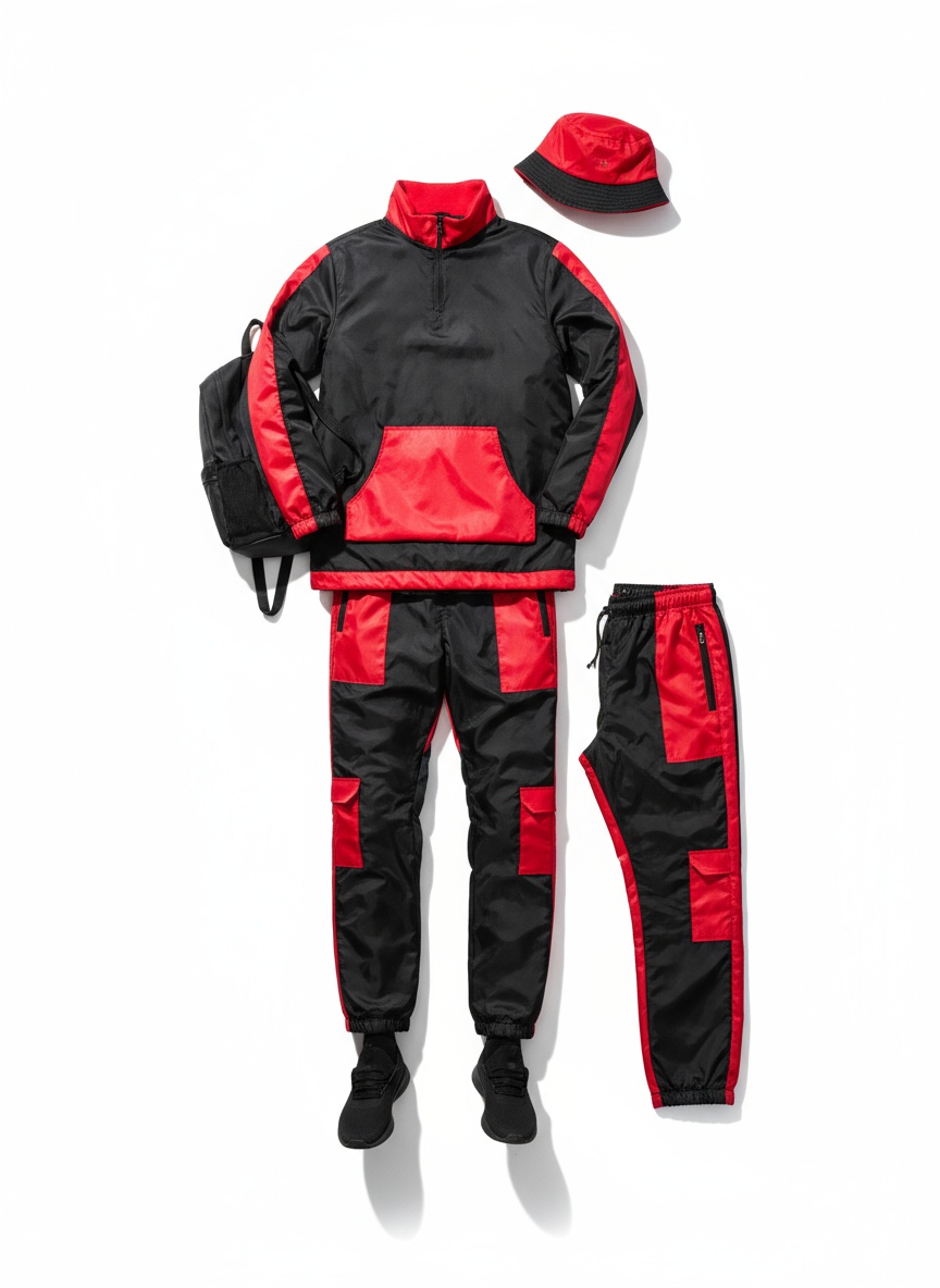 Red 2 Piece Tracksuit